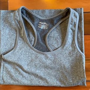 Gray sports tank top
